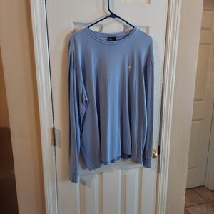 VINTAGE 2008 Ralph Lauren Polo long sleeved t-shirt MED Blue/Yellow EXCELLENT!